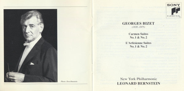 Georges Bizet – Leonard Bernstein, New York Philharmonic - Carmen Suites No. 1 & No. 2 • L'Arlésienne Suites No. 1 & No. 2 (CD) - Discogs image 4