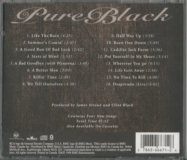 Clint Black - The Greatest Hits (CD) - Discogs image 2