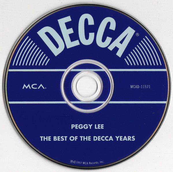 Peggy Lee - The Best Of The Decca Years (CD) - Discogs image 3