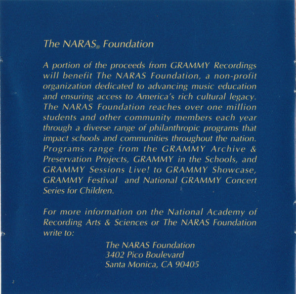 Various - 1996 Grammy Nominees (CD) - Discogs image 5