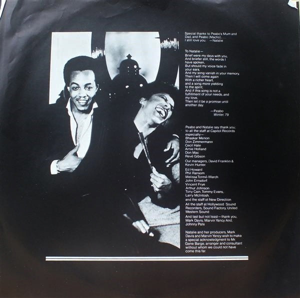 Natalie Cole & Peabo Bryson - We're The Best Of Friends (LP) - Discogs image 4