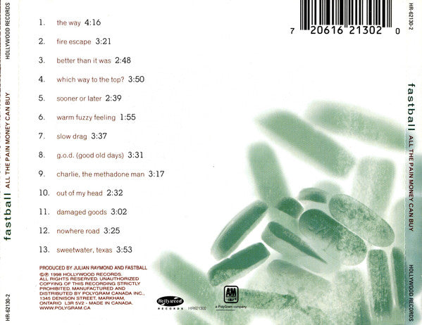 Fastball - All The Pain Money Can Buy (CD) - Discogs image 2