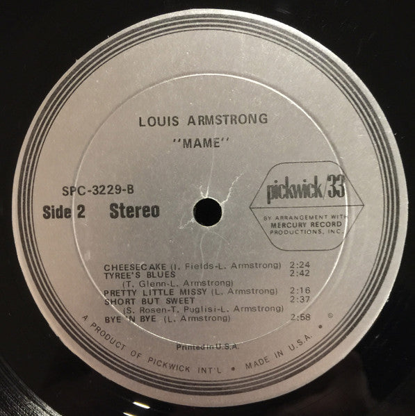 Louis Armstrong - Mame (LP) - Discogs image 4
