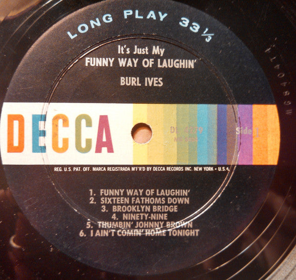 Burl Ives - It's Just My Funny Way Of Laughin' (LP) - Discogs image 3