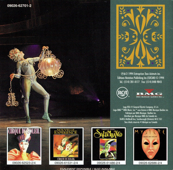 Cirque Du Soleil - Alegría (CD) - Discogs image 4