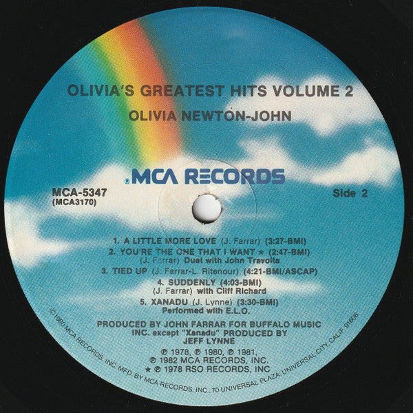 Olivia Newton-John - Olivia's Greatest Hits Vol. 2 (LP) - Discogs image 6