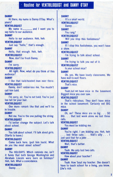 Jimmy Nelson (2) With Comments By Danny O'Day (2) And Farfel - Jimmy Nelson's "Instant Ventriloquism" And "Ventriloquism For The Beginner" (LP) - Discogs image 6