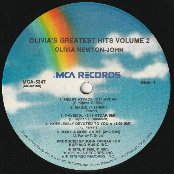 Olivia Newton-John - Olivia's Greatest Hits Vol. 2 (LP) - Discogs image 5