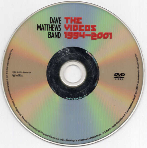 Dave Matthews Band - The Videos 1994-2001 (DVD) - Discogs image 6