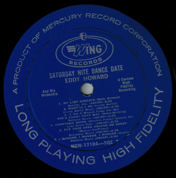 Eddy Howard - Saturday Nite Dance Date (LP) - Discogs image 4