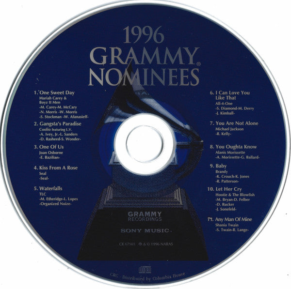 Various - 1996 Grammy Nominees (CD) - Discogs image 3