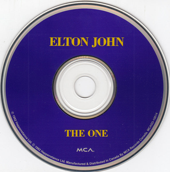Elton John - The One (CD) - Discogs image 3