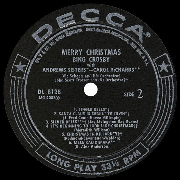 Bing Crosby - Merry Christmas (LP) - Discogs image 4