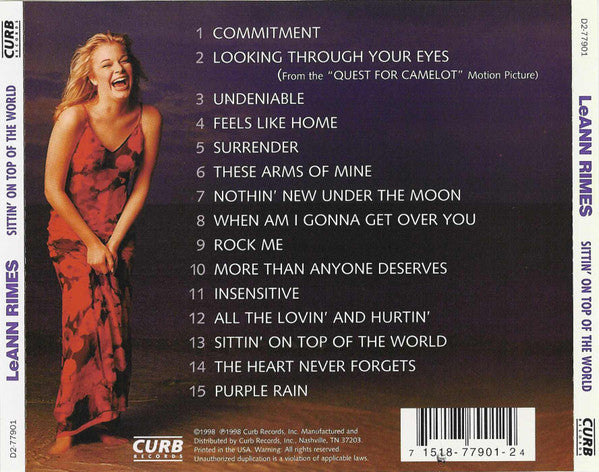 LeAnn Rimes - Sittin' On Top Of The World (CD) - Discogs image 3