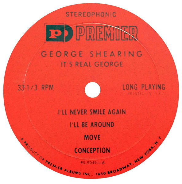 George Shearing / Bob Freedman Orchestra, The - It's Real George (LP) - Discogs image 3