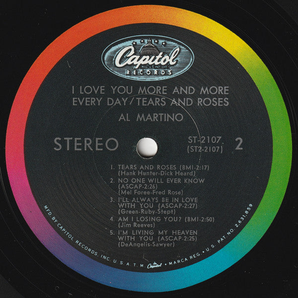 Al Martino - I Love You More And More Every Day / Tears And Roses (LP) - Discogs image 4
