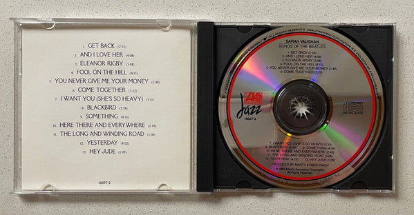 Sarah Vaughan - Songs Of The Beatles (CD) - Discogs image 3