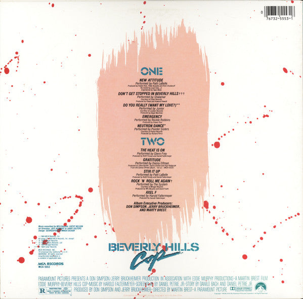 Various - Beverly Hills Cop (Music From The Motion Picture Soundtrack) (LP) - Discogs image 2