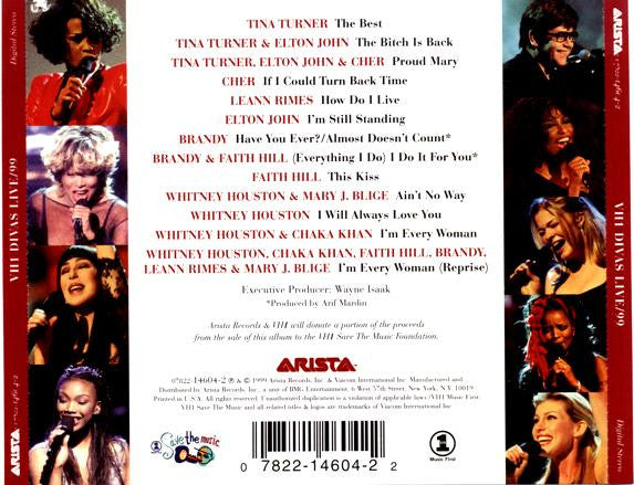 Various - VH1 Divas Live/99 (CD) - Discogs image 2