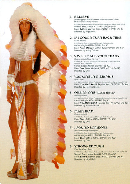 Cher - The Very Best Of Cher - The Video Hits Collection (DVD) - Discogs image 5