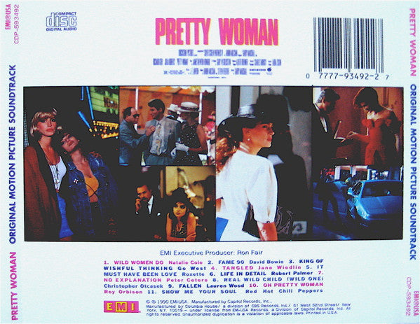 Various - Pretty Woman (Original Motion Picture Soundtrack) (CD) - Discogs image 2