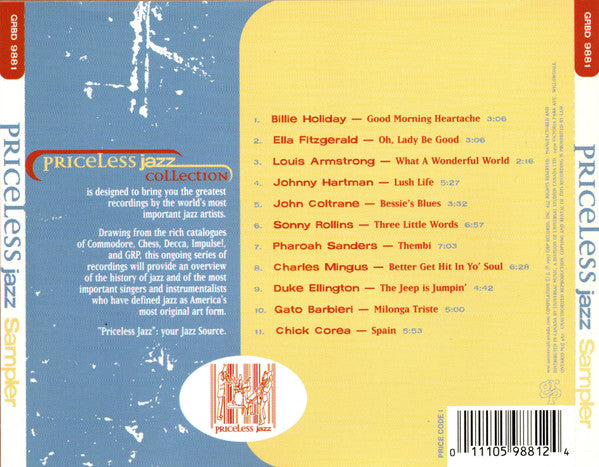 Various - Priceless Jazz Sampler (CD) - Discogs image 2