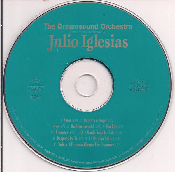 Dreamsound Orchestra, The - Amor Amor The Julio Iglesias Story (CD) - Discogs image 2