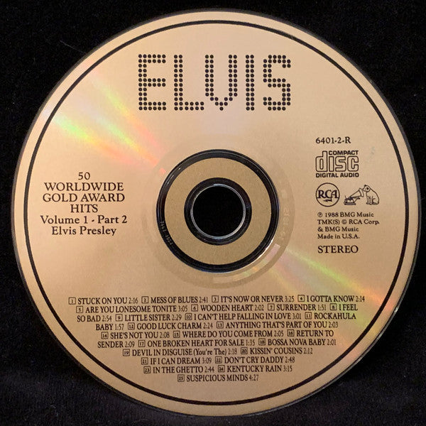 Elvis Presley - 50 Worldwide Gold Award Hits, Volume 1 (2xCD) - Discogs image 6
