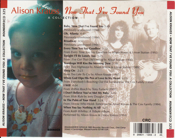 Alison Krauss - Now That I've Found You: A Collection (CD) - Discogs image 2