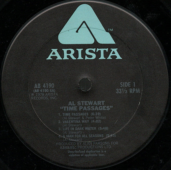 Al Stewart - Time Passages (LP) - Discogs image 3