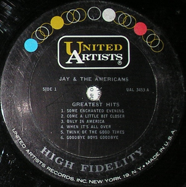 Jay & The Americans - Jay And The Americans Greatest Hits (LP) - Discogs image 3