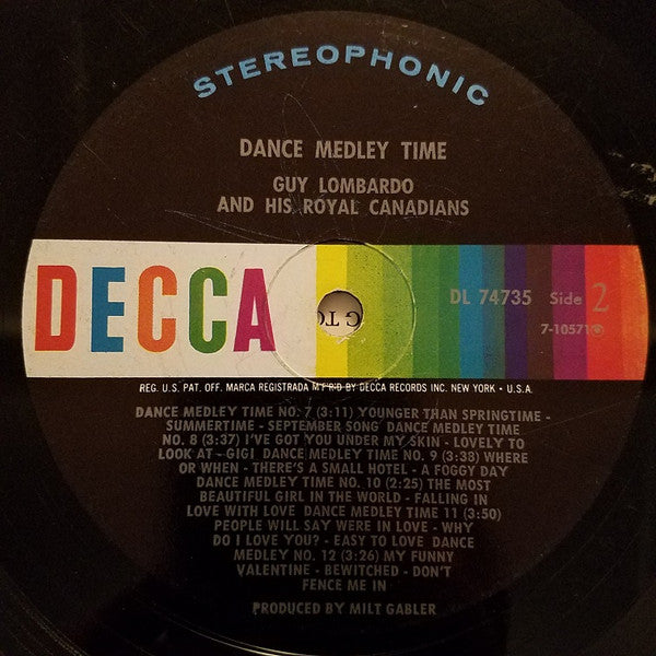 Guy Lombardo And His Royal Canadians - Dance Medley Time (LP) - Discogs image 4
