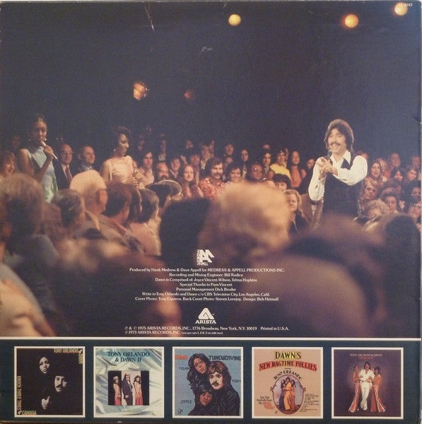 Tony Orlando & Dawn - Greatest Hits (LP) - Discogs image 2
