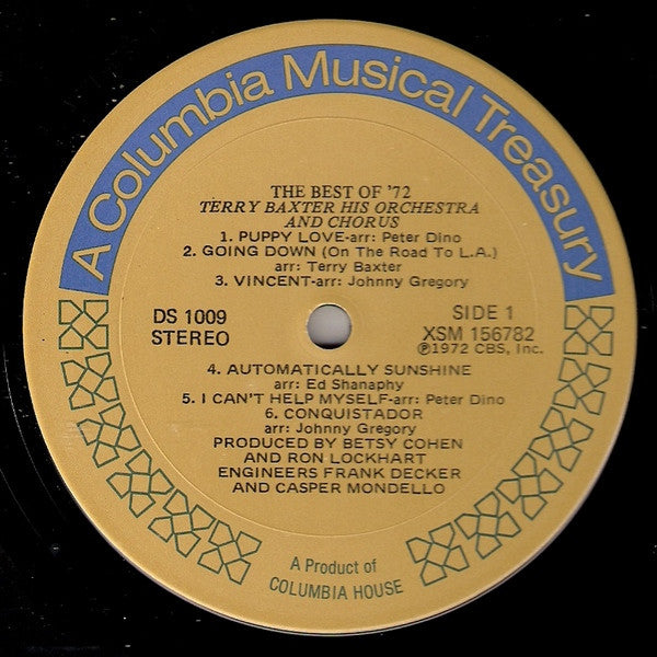 Terry Baxter His Orchestra & Chorus - The Best Of '72 (3xLP) - Discogs image 6