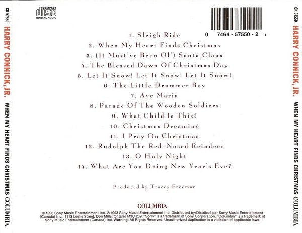 Harry Connick, Jr. - When My Heart Finds Christmas (CD) - Discogs image 2