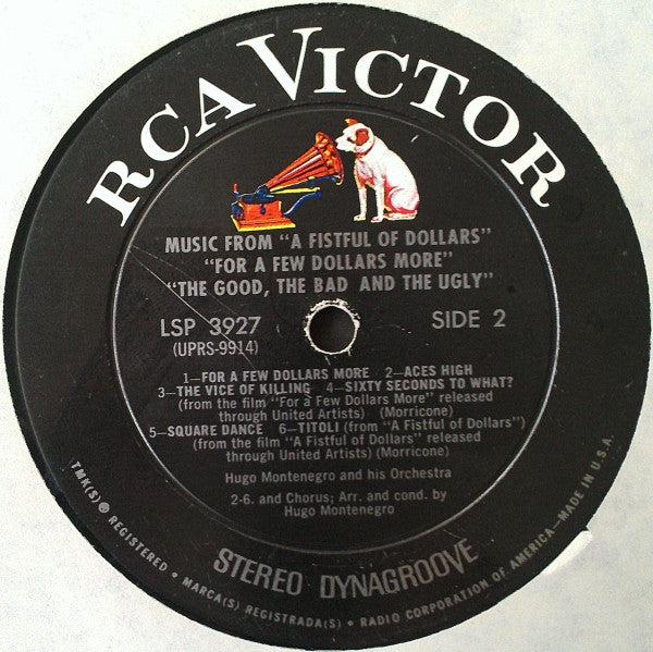 Hugo Montenegro And His Orchestra - Music From "A Fistful Of Dollars" & "For A Few Dollars More" & "The Good, The Bad And The Ugly" (LP) - Discogs image 4