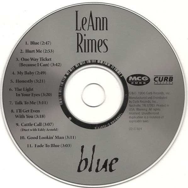LeAnn Rimes - Blue (CD) - Discogs image 3