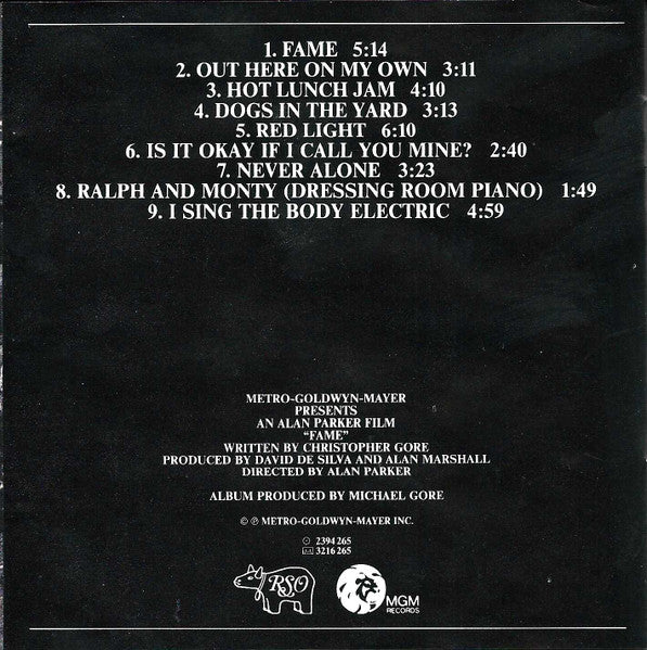 Various - Fame (The Original Soundtrack From The Motion Picture) (CD) - Discogs image 7