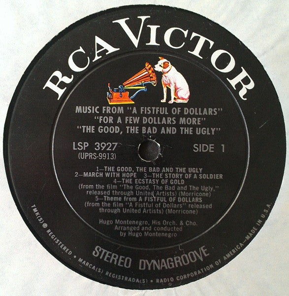 Hugo Montenegro And His Orchestra - Music From "A Fistful Of Dollars" & "For A Few Dollars More" & "The Good, The Bad And The Ugly" (LP) - Discogs image 3
