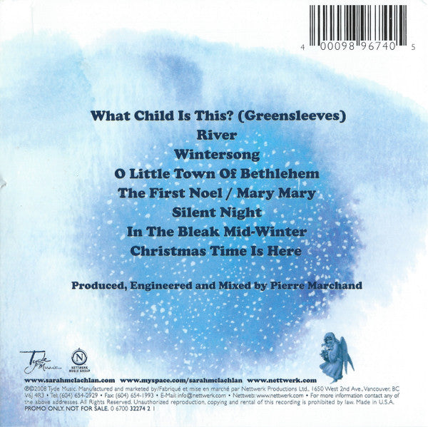Sarah McLachlan - Wintersong Sampler (CD) - Discogs image 2