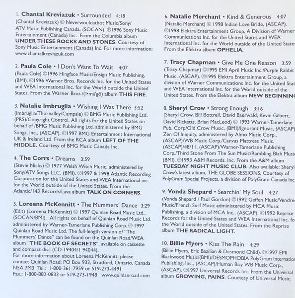 Various - Women & Songs 2 (CD) - Discogs image 4