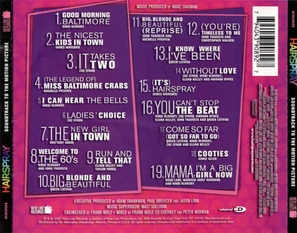 Various - Hairspray (Soundtrack To The Motion Picture) (CD) - Discogs image 2