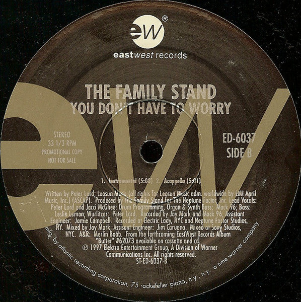 Family Stand, The - You Don't Have To Worry (12") - Discogs image 3