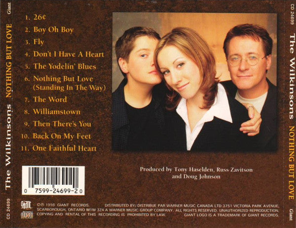 Wilkinsons, The - Nothing But Love (CD) - Discogs image 2
