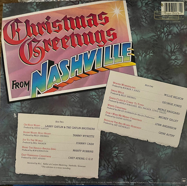 Various - Christmas Greetings From Nashville (LP) - Discogs image 2
