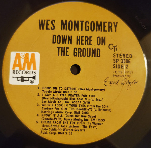 Wes Montgomery - Down Here On The Ground (LP) - Discogs image 6