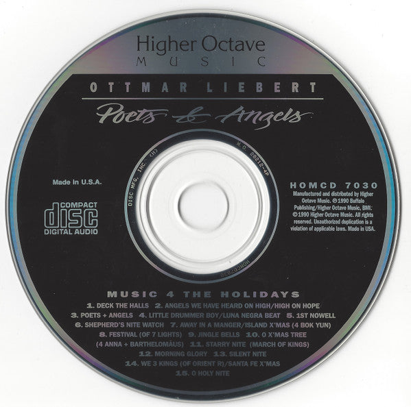 Ottmar Liebert - Poets & Angels (CD) - Discogs image 3