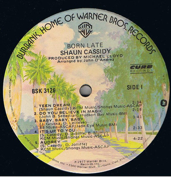 Shaun Cassidy - Born Late (LP) - Discogs image 3