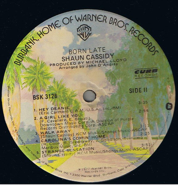 Shaun Cassidy - Born Late (LP) - Discogs image 4