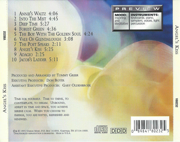 Tommy Greer - Angel's Kiss (CD) - Discogs image 2